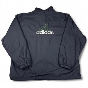90s Adidas Insulated Jacket Mens XL Black Polyester Winter Coat